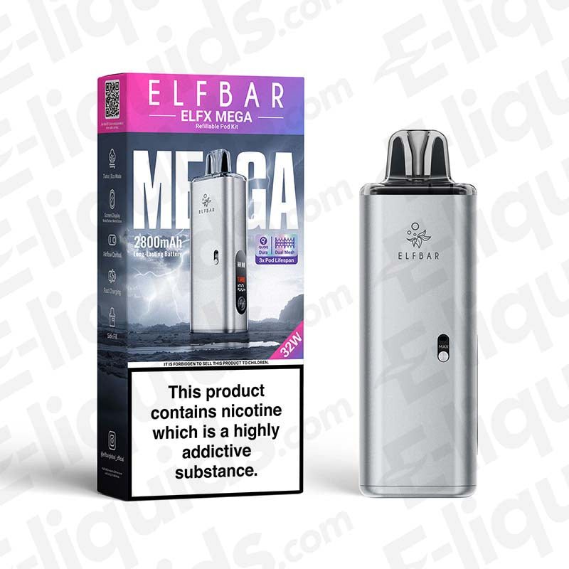 ELF BAR ELFX Mega Silver Pod Kit