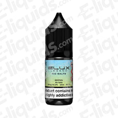 Menthol Nic Salt E-liquid by Elux Legend in a 10ml bottle, offering a refreshing and icy vaping experience.