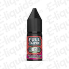 Full Tank Strawberry Raspberry Cherry Ice Nic Salt E-liquid 10ml bottle with 20mg nicotine strength.