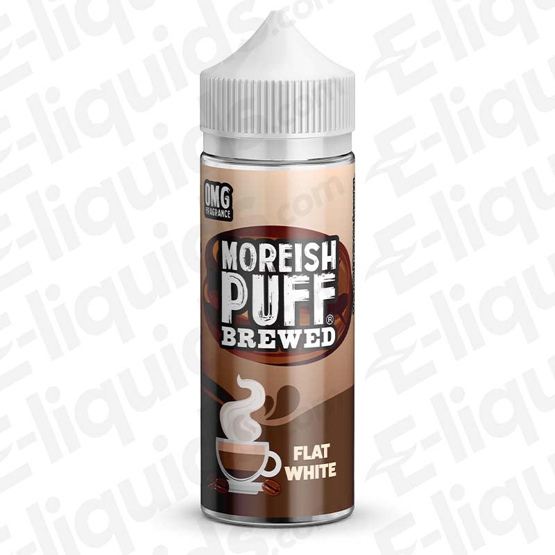 Moreish Puff Brewed Flat White Brewed 100ml Shortfill Vape Juice