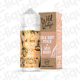 Gold Dust Peach Nic Salt E-liquid by Wild Roots, featuring peach and goji berry flavors, 10ml bottle.