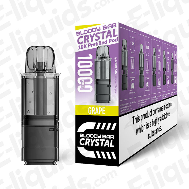 Bloody Bar Crystal 10K Grape Prefilled Pods