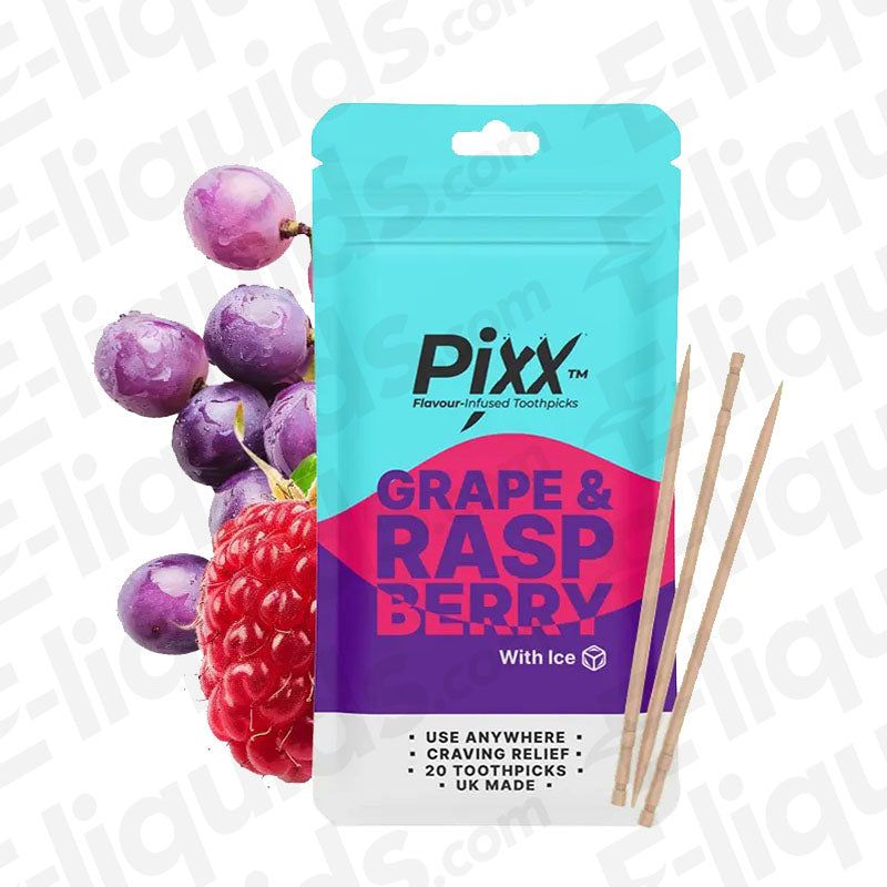 Pixx Grape & Raspberry 0mg Toothpicks