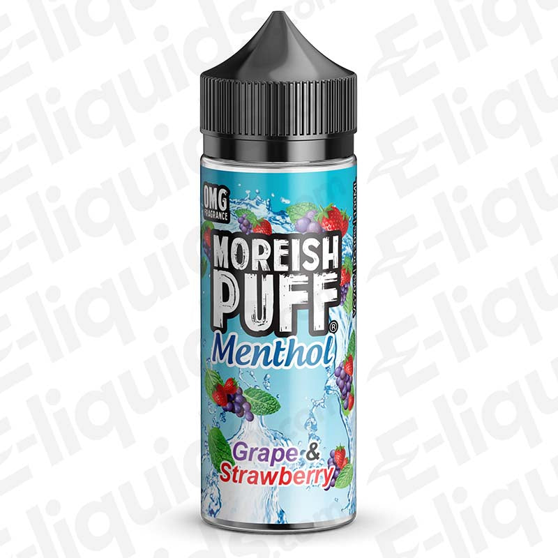 Moreish Puff Menthol Grape & Strawberry Menthol 100ml Shortfill Vape Juice
