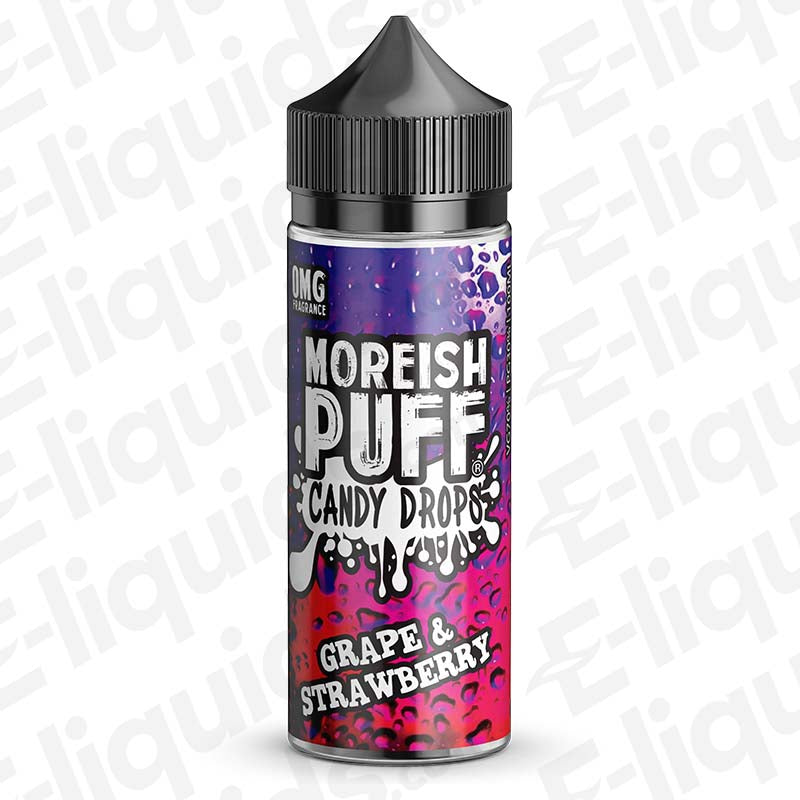 Moreish Puff Candy Drops Grape & Strawberry Candy Drops 100ml Shortfill Vape Juice