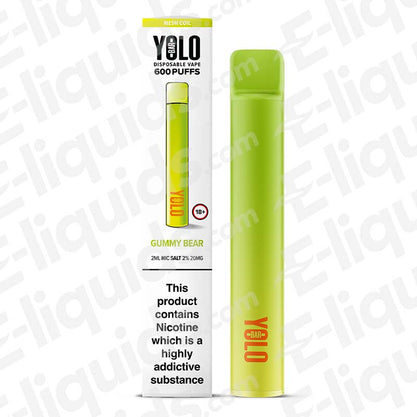 YOLO Mesh Bar Gummy Bear Disposable Vape Device