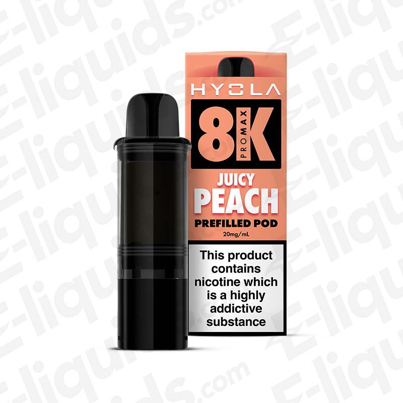 Hyola Pro Max 8000 Juicy Peach Prefilled Pod