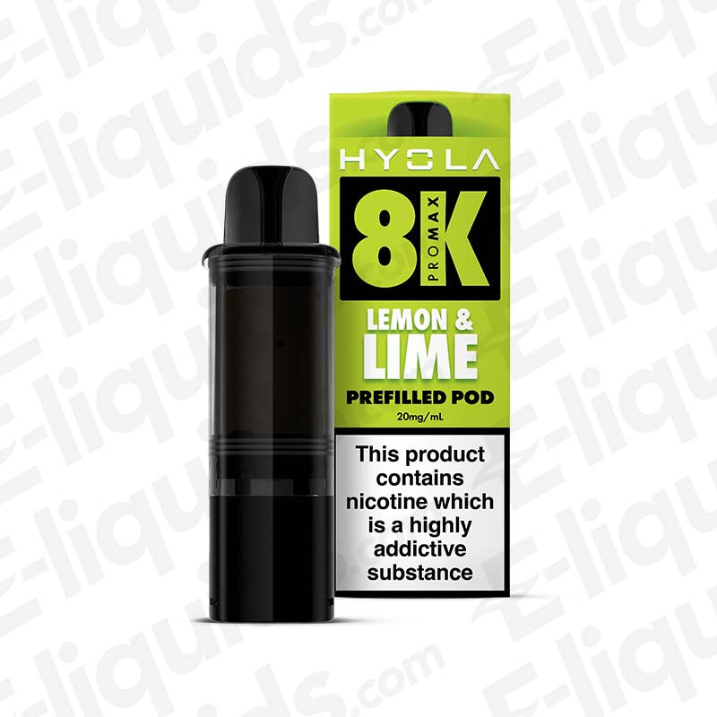 Hyola Pro Max 8000 Lemon Lime Prefilled Pod