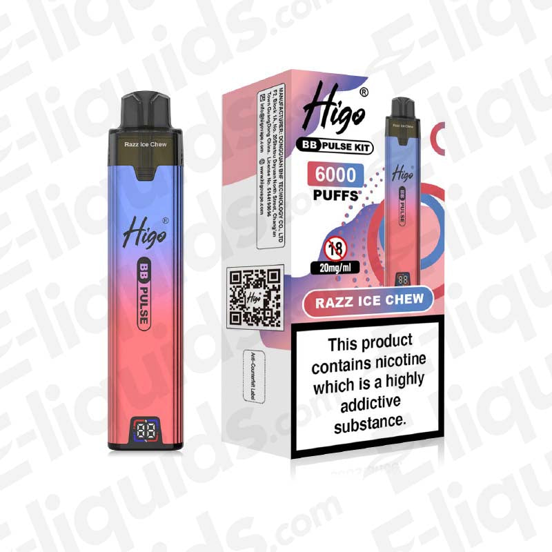 Higo BB Pulse Razz Ice Chew Prefilled Pod Kit