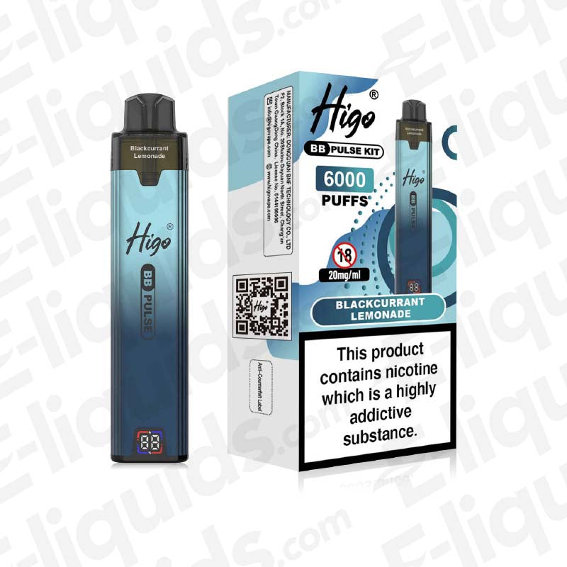 Higo BB Pulse Blackcurrant Lemonade Prefilled Pod Kit