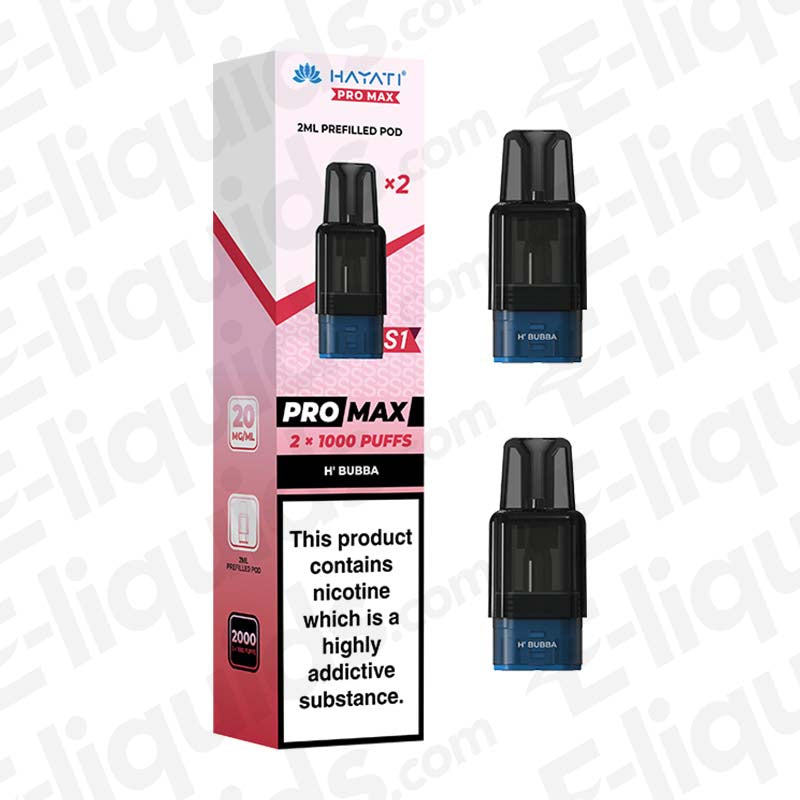 Hayati Pro Max S1 H'Bubba Prefilled Replacement Pod