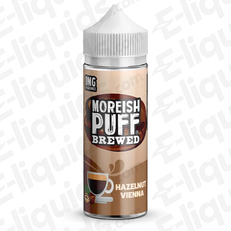 Moreish Puff Brewed Hazelnut Vienna Brewed 100ml Shortfill Vape Juice