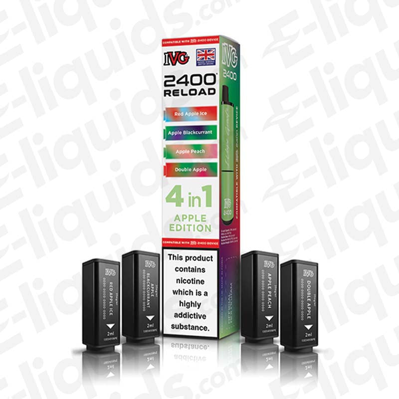 IVG 2400 4 In 1 Prefilled Pods - 2400 Puffs, 20mg Strength, 2ml E-liquid Capacity