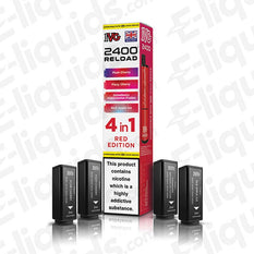 IVG 2400 Red Edition Prefilled Pod Pack with 4 Pods, 2400 Puffs, 20mg Strength, E-liquid Capacity 2ml