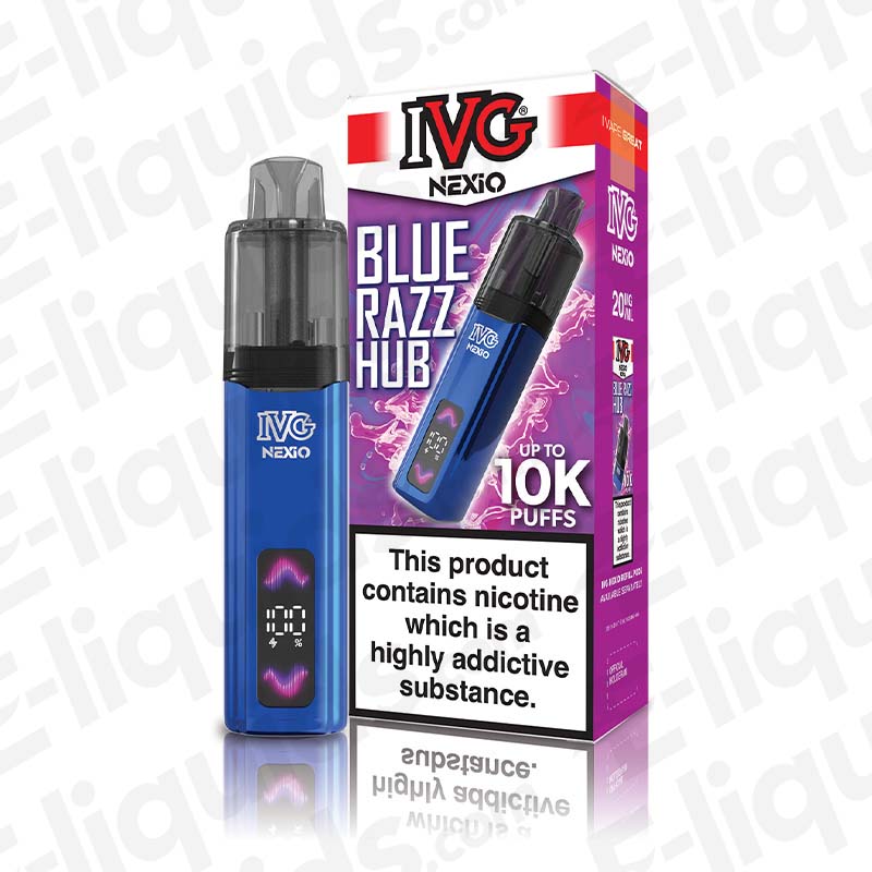 IVG Nexio Blue Razz Hub Prefilled Pod Kit