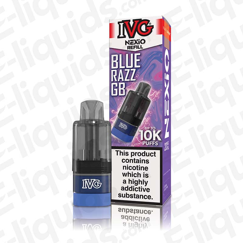 IVG Nexio Blue Razz Gb Prefilled Pod