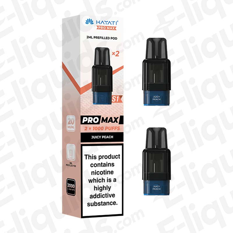 Hayati Pro Max S1 Juicy Peach Prefilled Replacement Pod