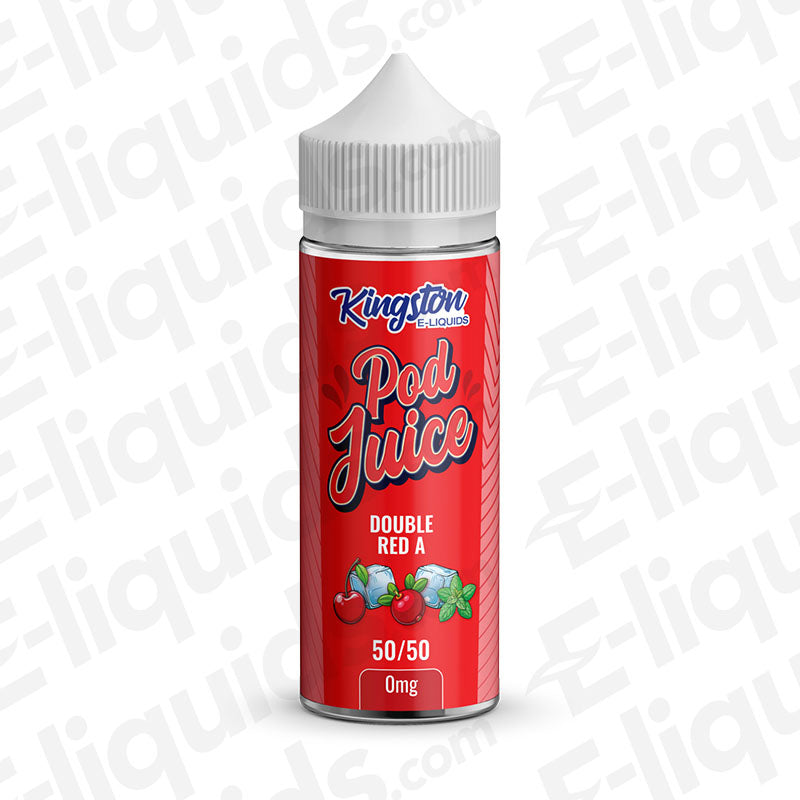 Kingston Double Red A Pod Juice 50/50 100ml Shortfill Vape Juice