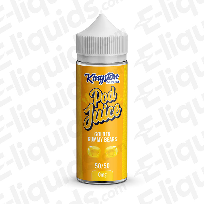 Kingston Golden Gummy Bear Pod Juice 50/50 100ml Shortfill Vape Juice