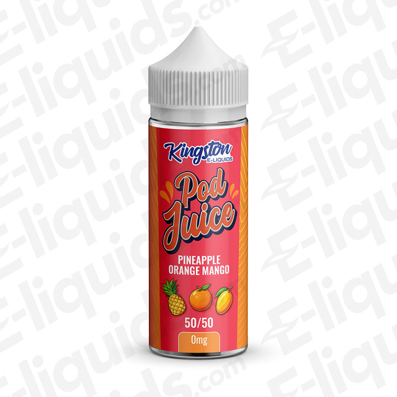 Kingston Pineapple Orange Mango Pod Juice 50/50 100ml Shortfill Vape Juice