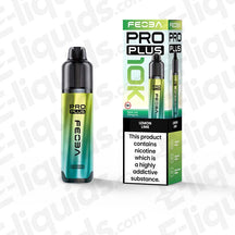 Feoba Pro Plus Lemon Lime Prefilled Pod Kit with sour Lemon and zesty Lime in bright green and white packaging.