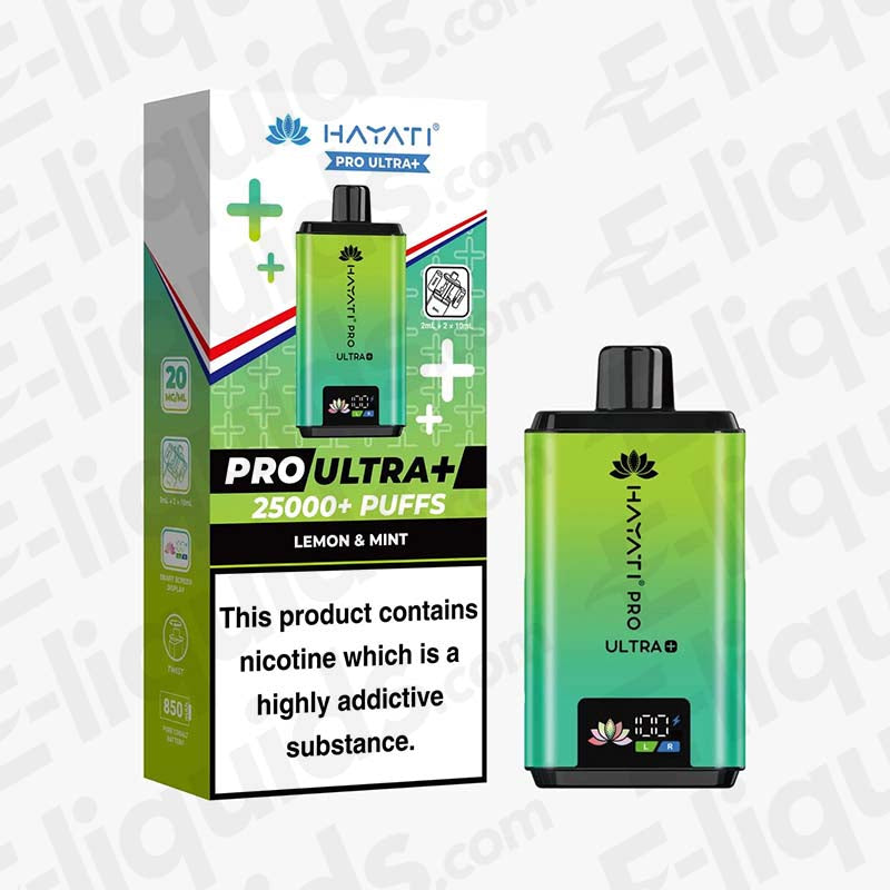 Hayati Pro Ultra+ 25K Lemon Mint Prefilled Pod Kit
