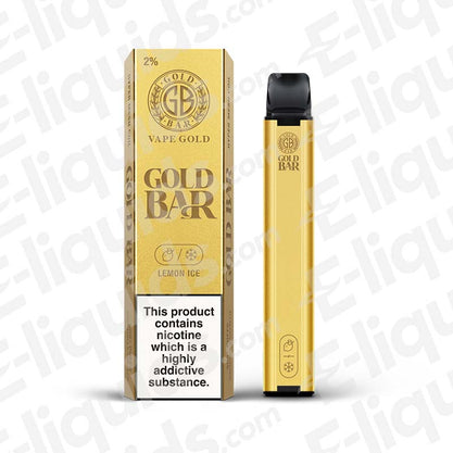 Lemon Ice Gold Bar Disposable Vape Device