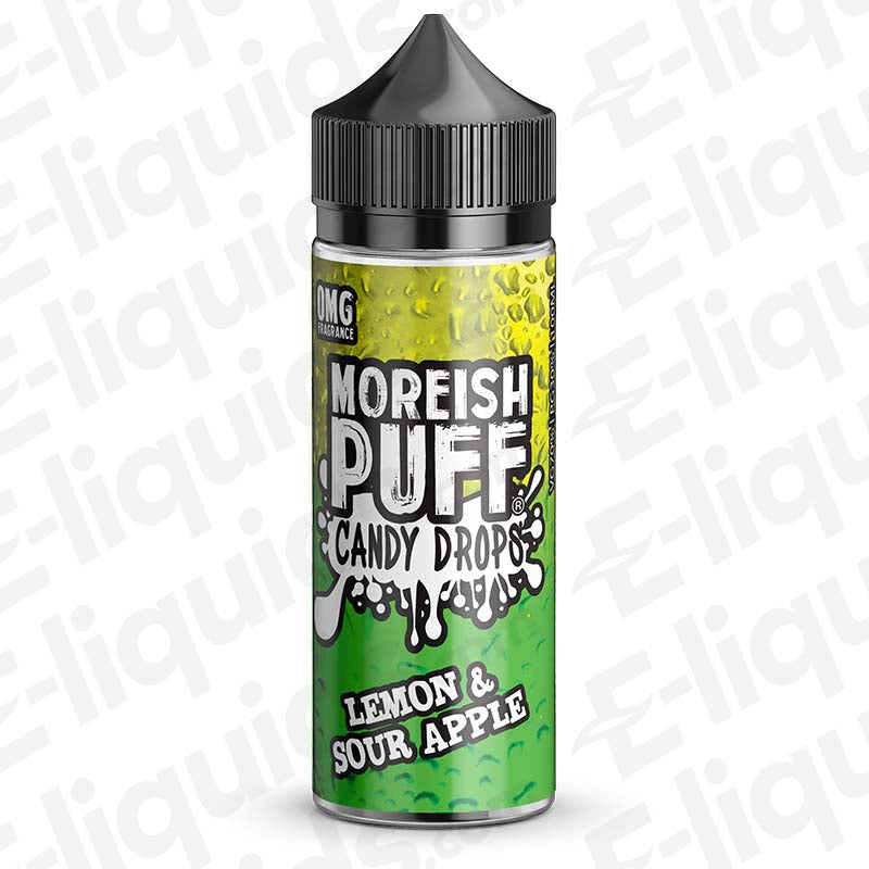 Moreish Puff Candy Drops Lemon & Sour Apple Candy Drops 100ml Shortfill Vape Juice