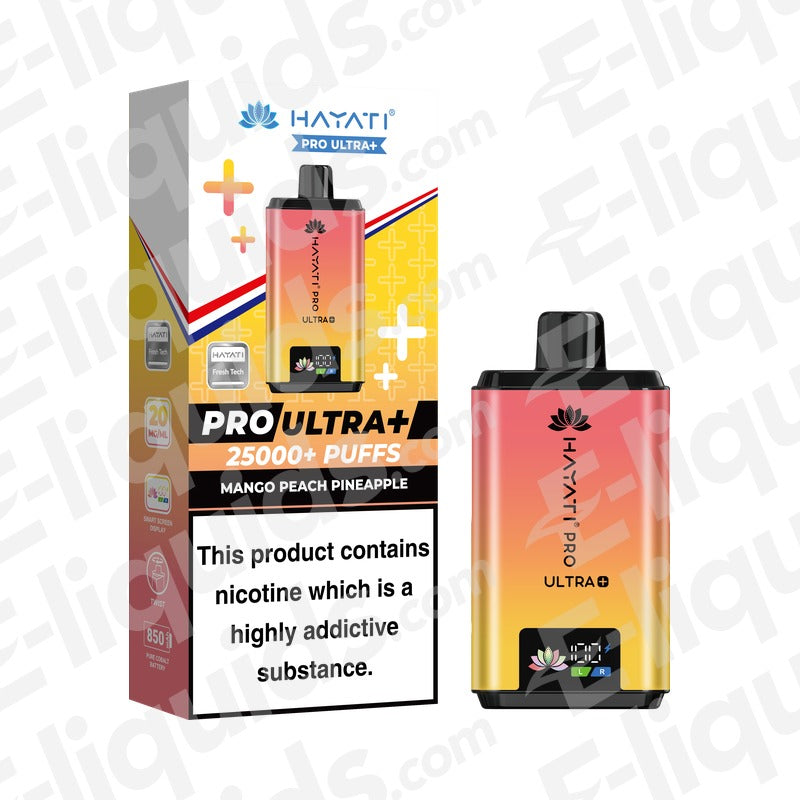Hayati Pro Ultra+ 25K Mango Peach Pineapple Prefilled Pod Kit