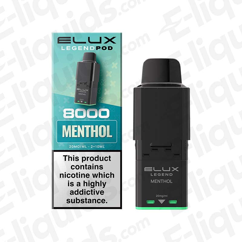 Elux Legend 8000 Menthol Prefilled Pod