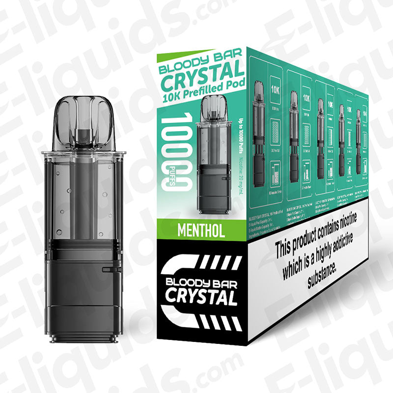 Bloody Bar Crystal 10K Menthol Prefilled Pods