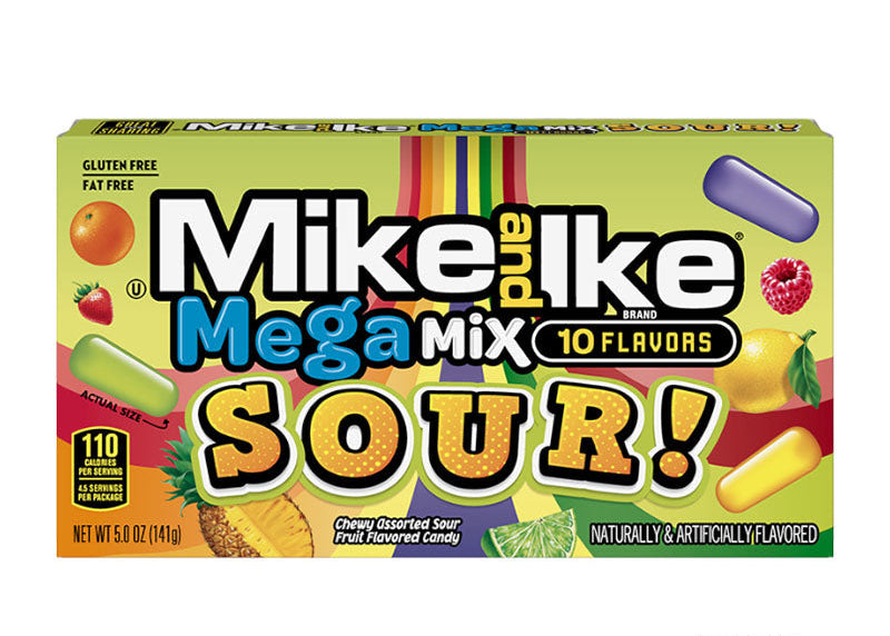 Mike & Ike Theatre Box Mega Mix Sour - 141g
