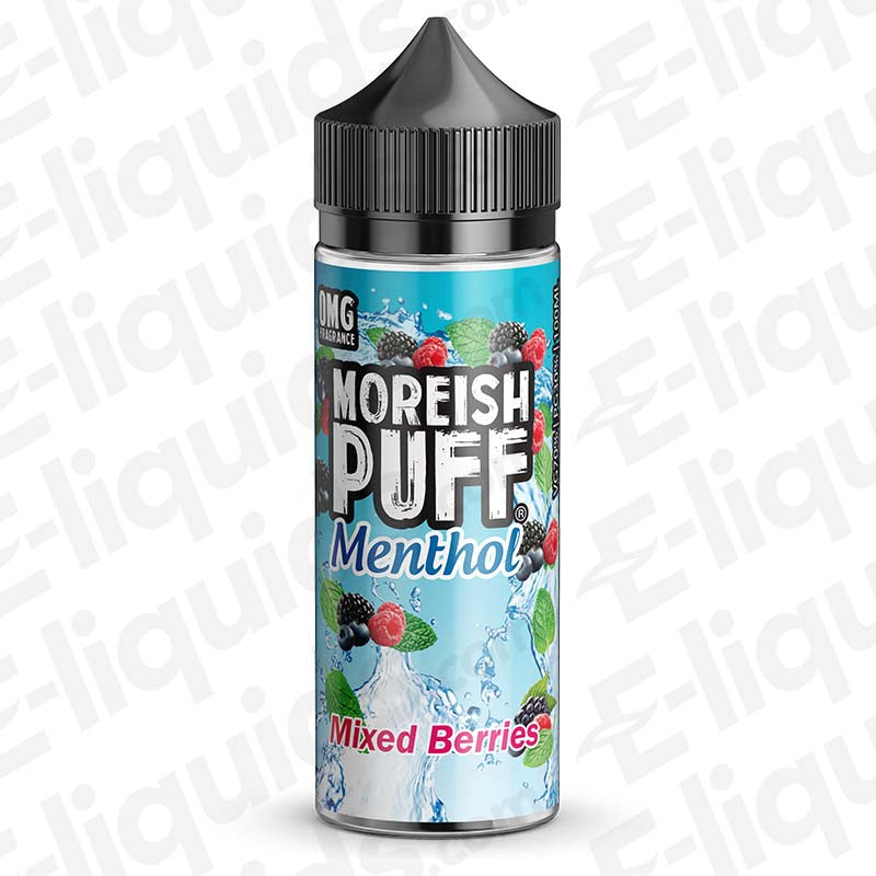 Moreish Puff Menthol Mixed Berries Menthol 100ml Shortfill Vape Juice