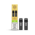 Gold Bar Reload Oasis Prefilled Pods packaging with two pods, showcasing tropical flavors and menthol for all-day vaping.