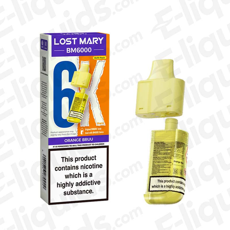 Lost Mary BM6000 Orange Bruu Prefilled Pod