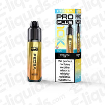 Feoba Pro Plus Pineapple Ice Prefilled Pod Kit with tropical Pineapple and a frosty finish in yellow-blue and white packaging.