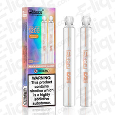 Peach Pineapple Mango Sikary S600 Twin Pack Disposable Vape Device