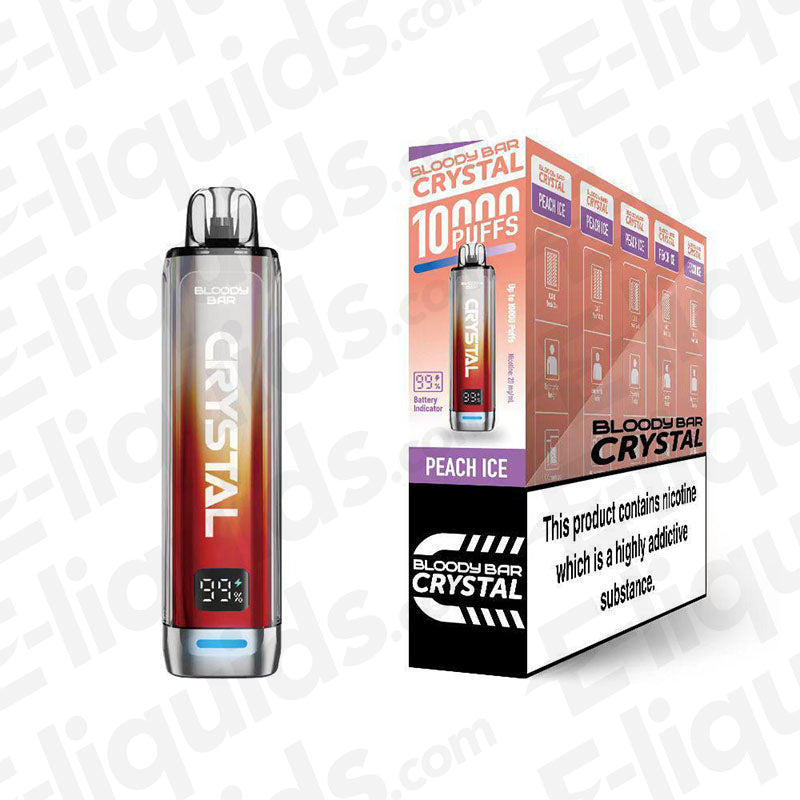Bloody Bar Crystal 10K Peach Ice Prefilled Pod Kit
