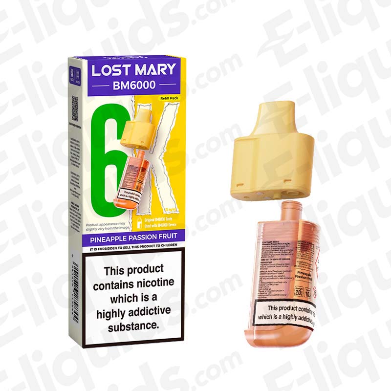 Lost Mary BM6000 Pineapple Passion Fruit Prefilled Pod