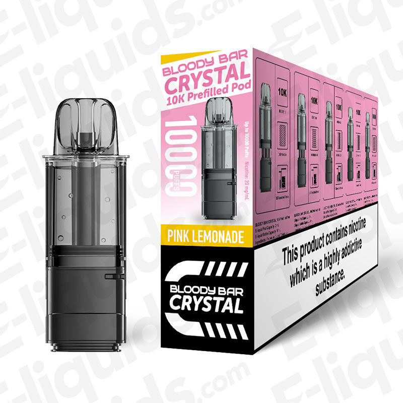 Bloody Bar Crystal 10K Pink Lemonade Prefilled Pods