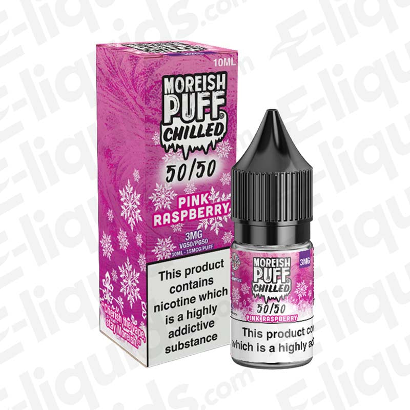 Moreish Puff Pink Raspberry Chilled 10ml Freebase