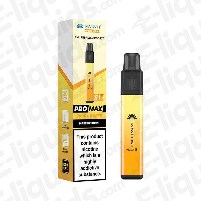 Hayati Pro Max S1 Pipeline Punch Prefilled Pod Kit