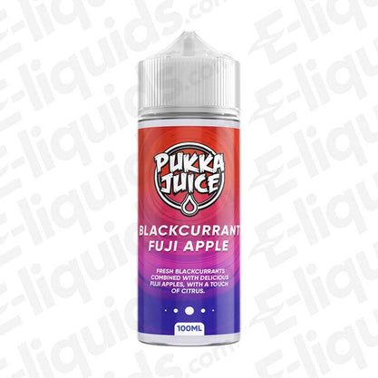 Pukka Juice 70/30 100ml Shortfill Vape Juice Blackcurrant Fuji Apple