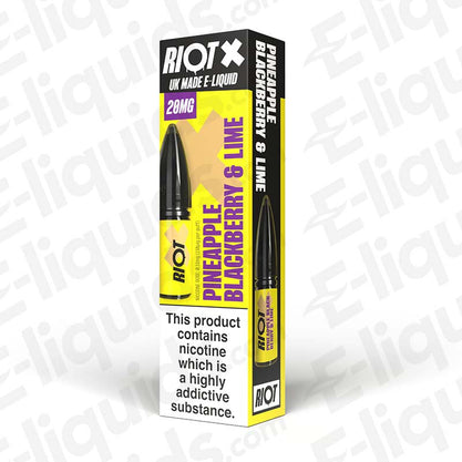 Pineapple Blackberry Lime Nic Salt E-Liquid by Riot X