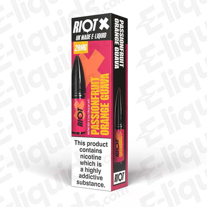 Passionfruit Orange Guava Nic Salt E-Liquid by Riot X
