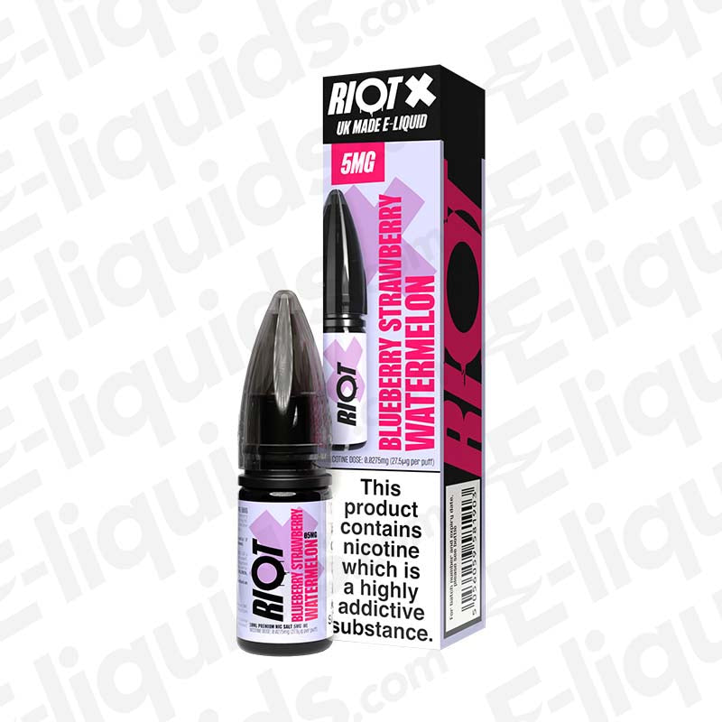Riot Squad X Blueberry Strawberry Watermelon Nic Salt