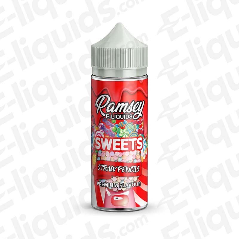 Ramsey Sweets Strawpencils 100ml Shortfill