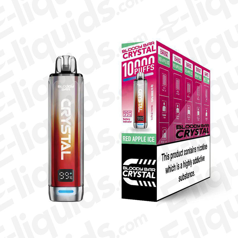 Bloody Bar Crystal 10K Red Apple Ice Prefilled Pod Kit