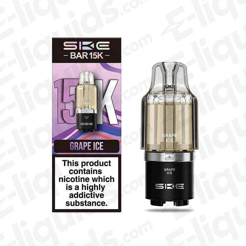 SKE Bar 15K Grape Ice Prefilled Pods