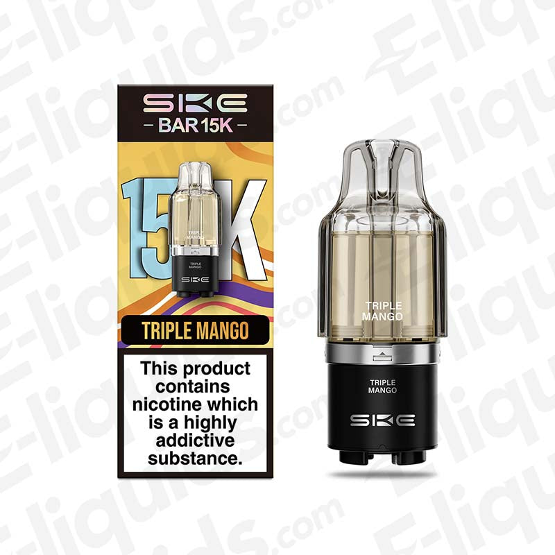 SKE Bar 15K Triple Mango Prefilled Pods